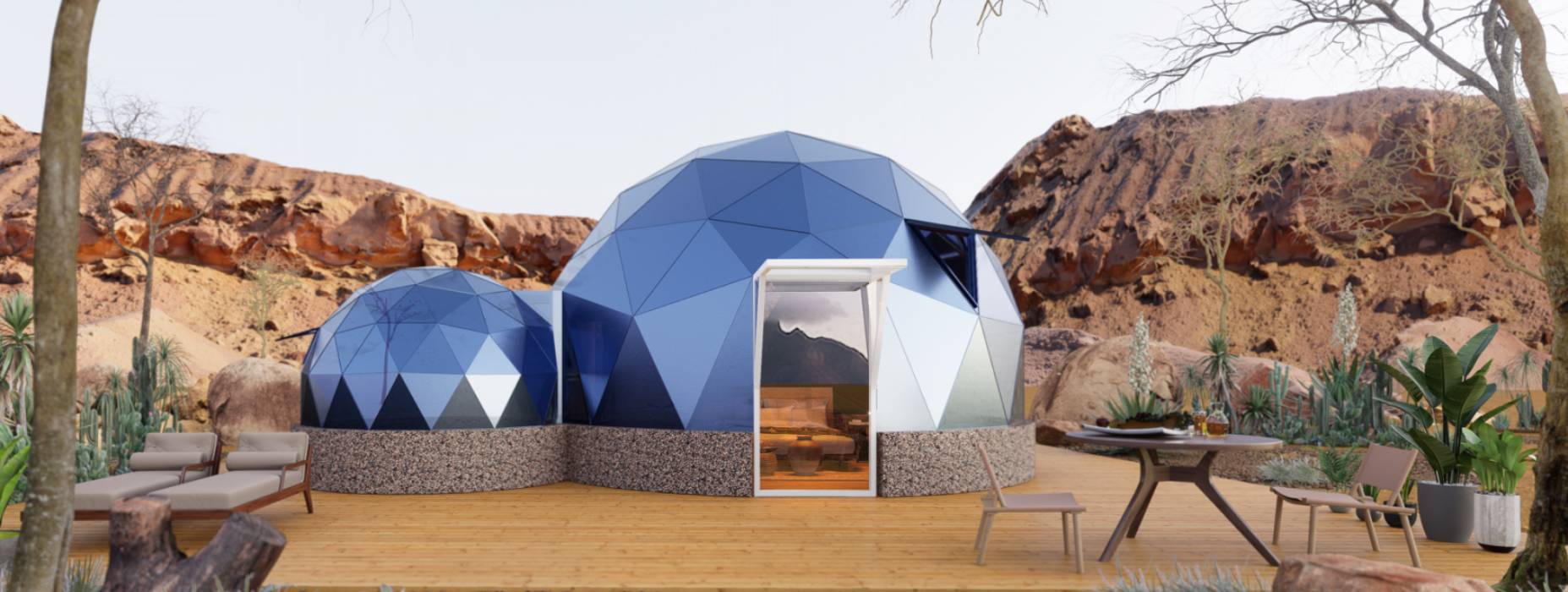 灌南县球形智能光伏玻璃星空房